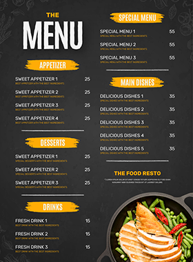 Brochures </br>& Menus